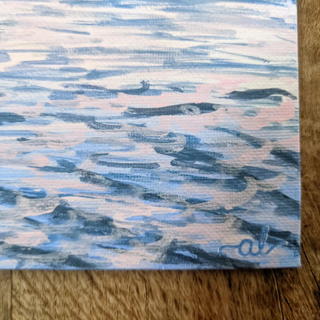 Shelburne Bay, VT - Original Painting 8x8in