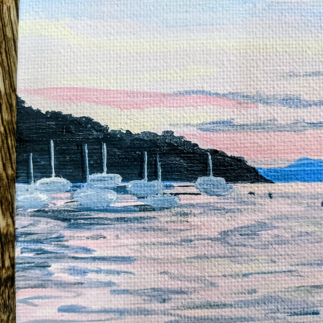Shelburne Bay, VT - Original Painting 8x8in