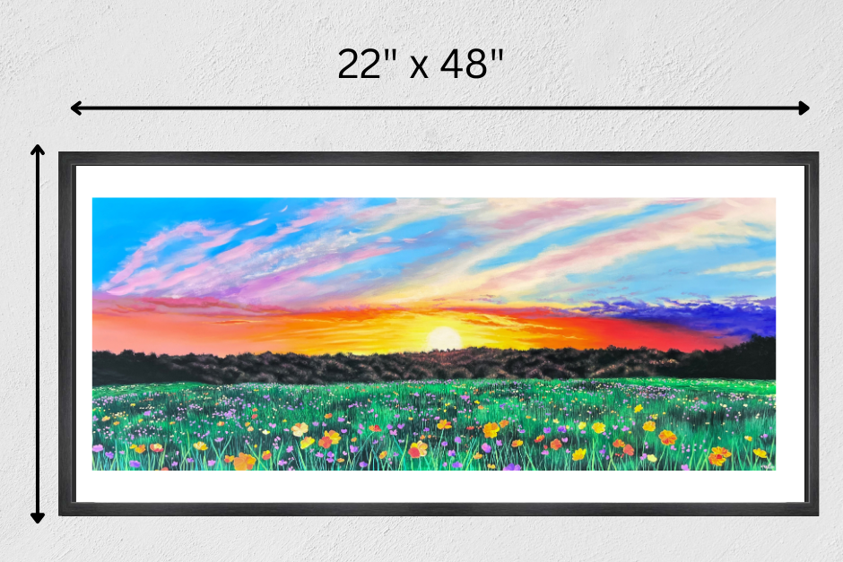 Fire of Summer, VT - Fine Art Print 22x48 in