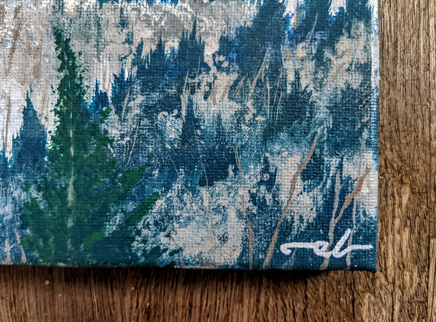 Preston Pond, VT - Original Painting 8x8in