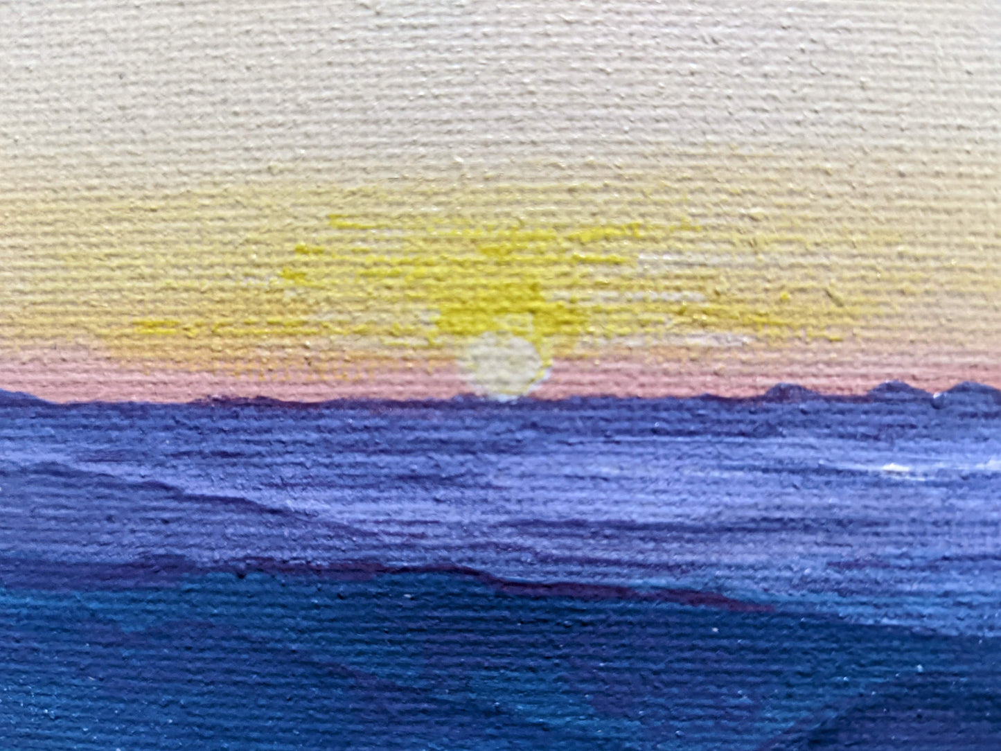 Sunrise from Camels Hump, VT - Original Painting 8x8in