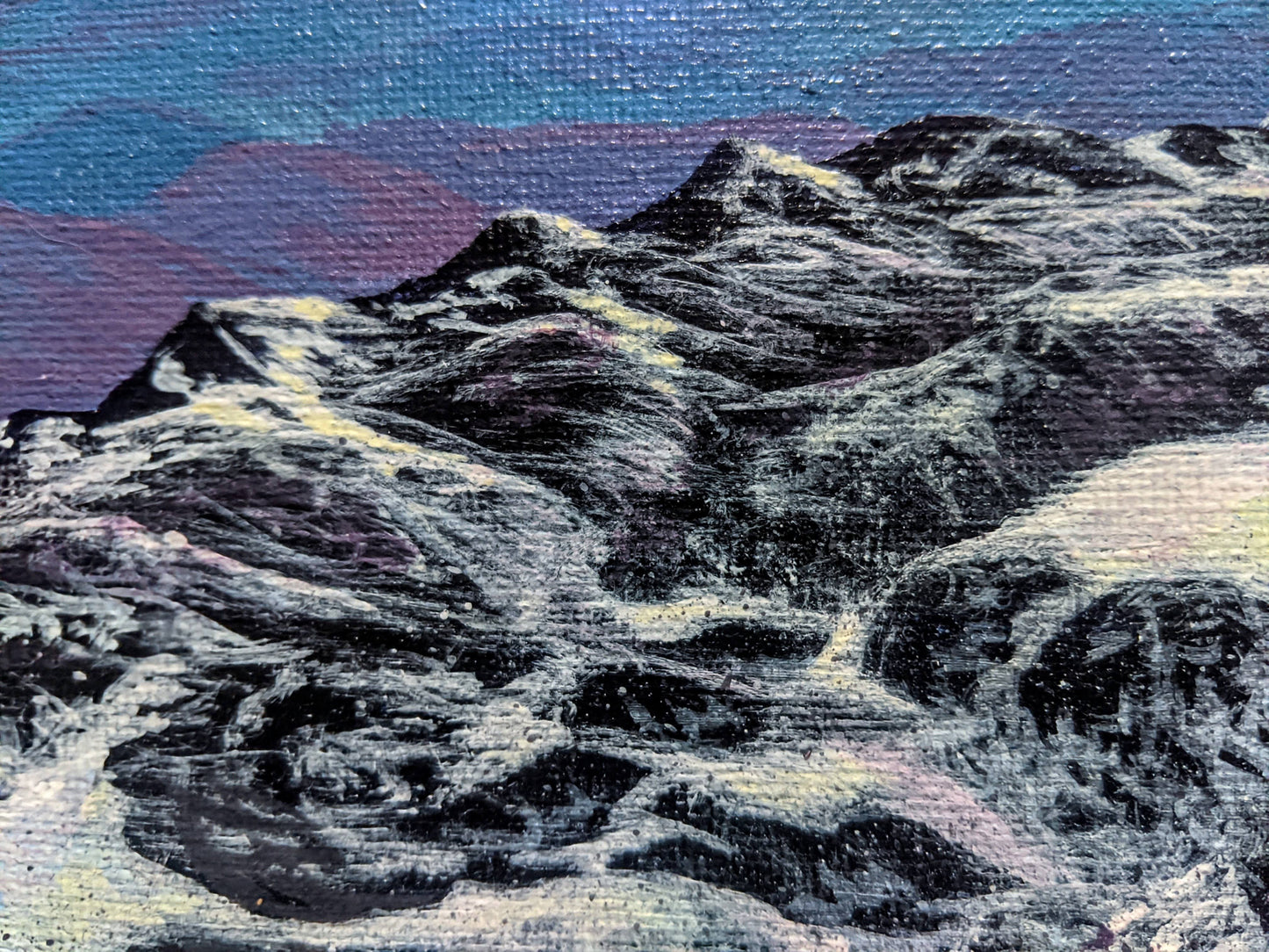 Sunrise from Camels Hump, VT - Original Painting 8x8in
