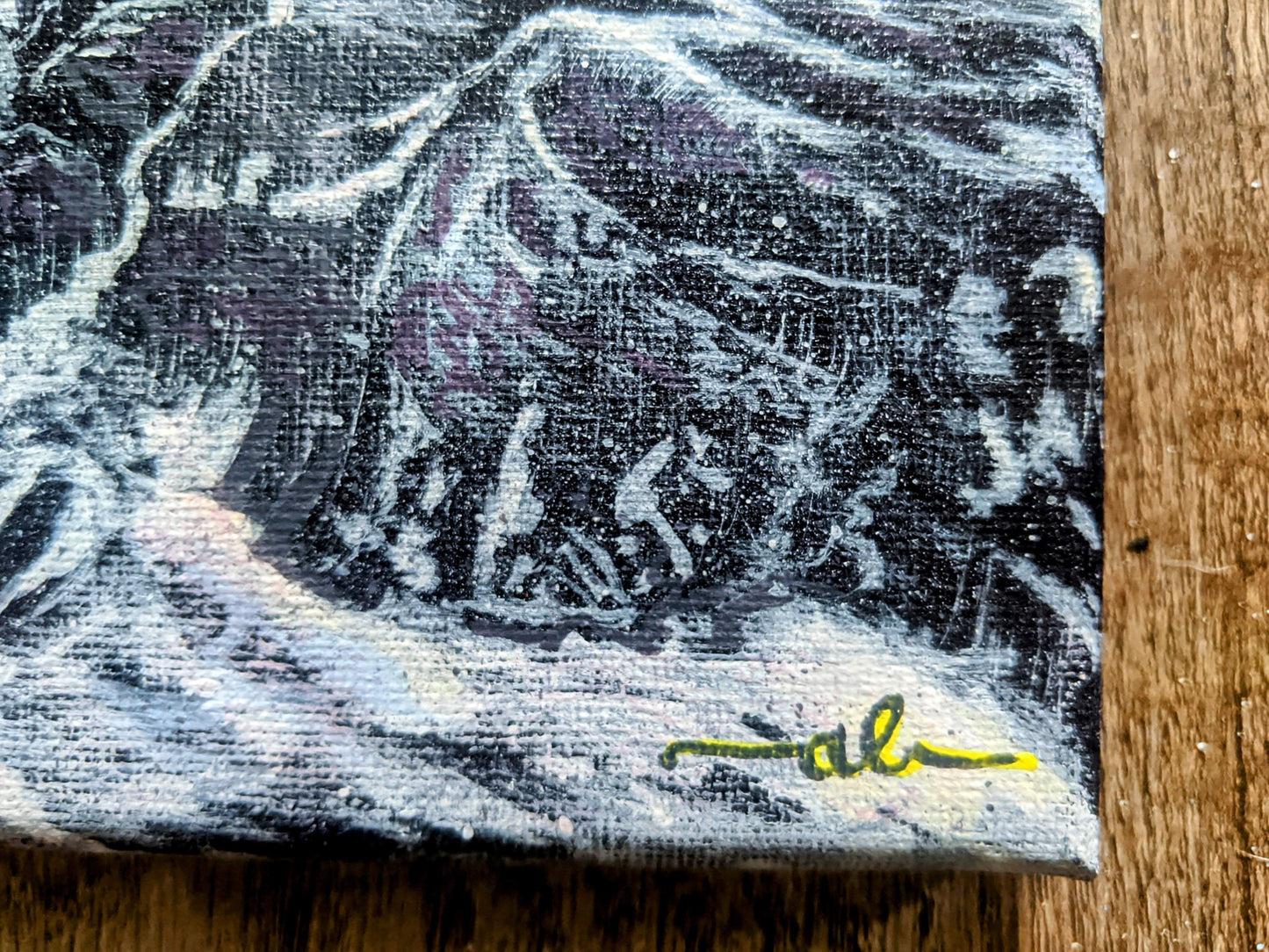 Sunrise from Camels Hump, VT - Original Painting 8x8in