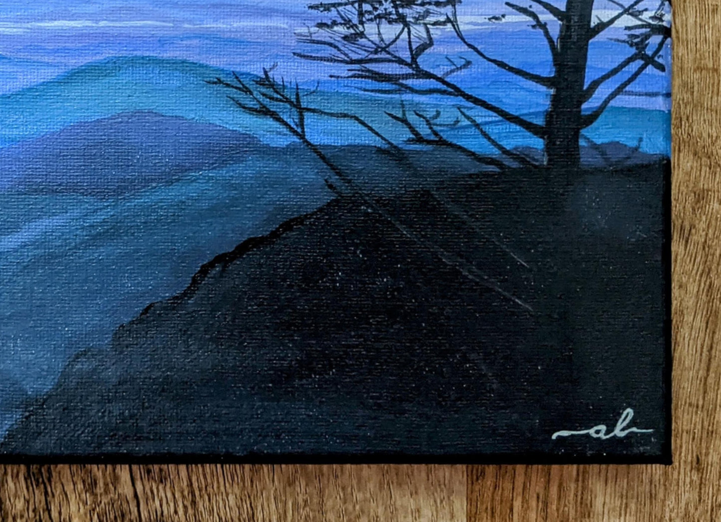 Sunset from Stark’s Nest, VT - Original Painting 8x8in