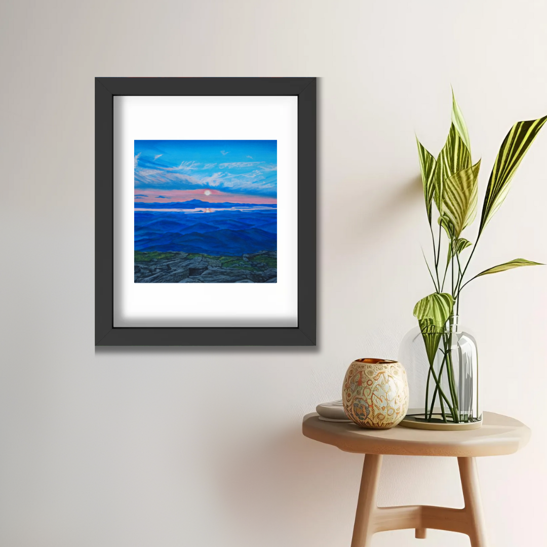 Sunset from Camels Hump, VT - Fine Art Print 11x14in