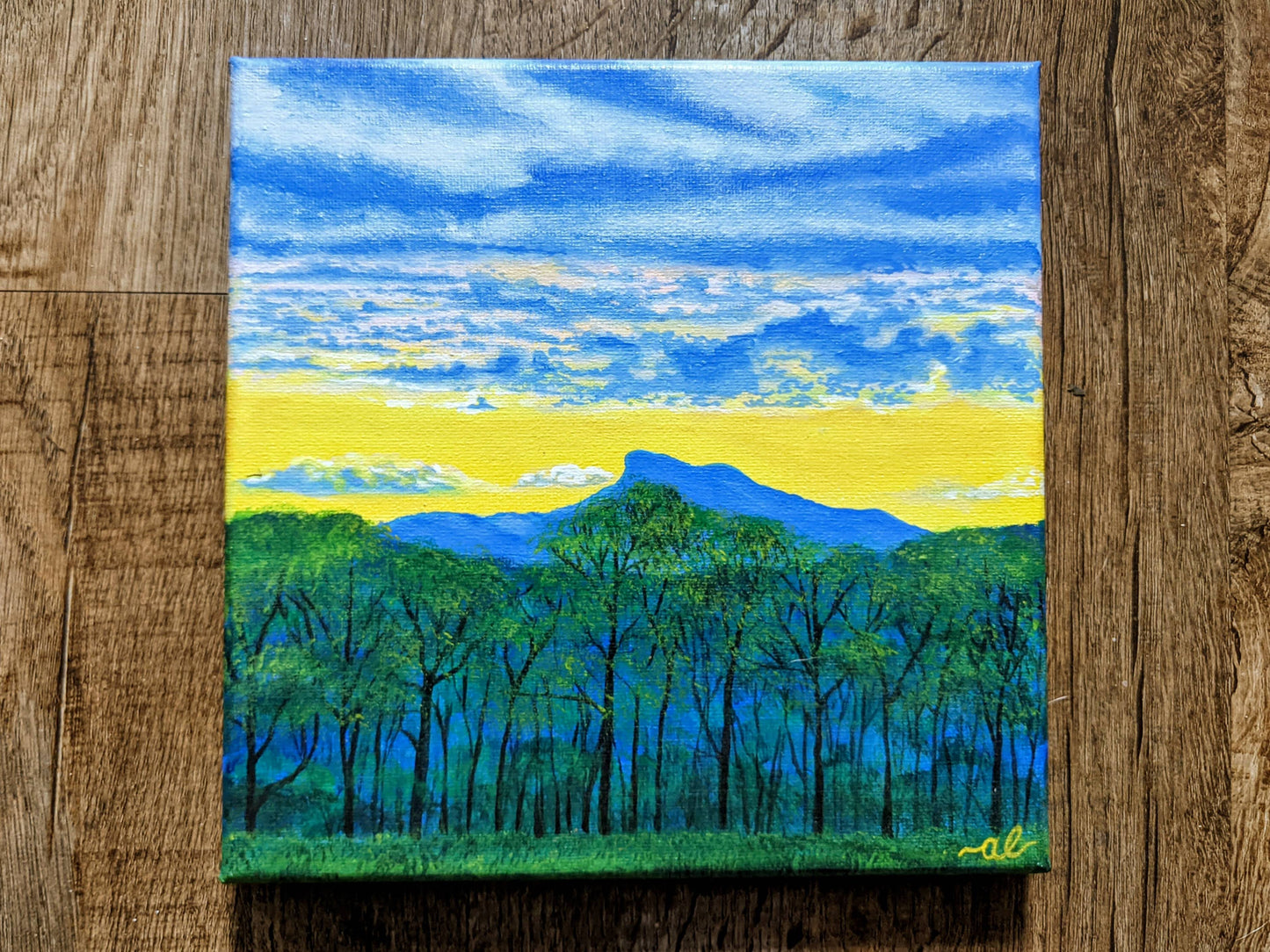 Golden Hump, VT - Original Painting 8x8in