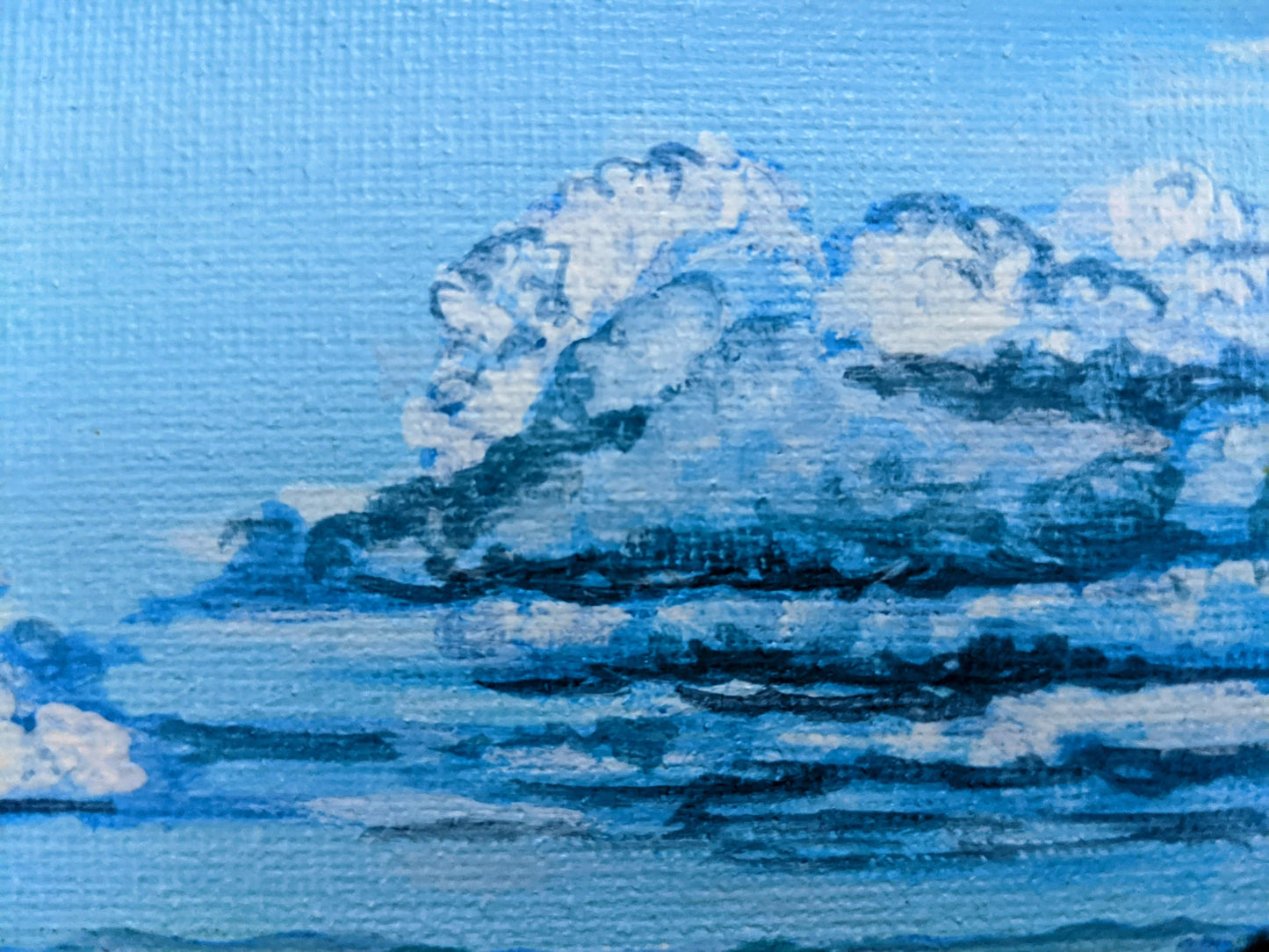 Green view from Camels Hump, VT - Original Painting 8x8in