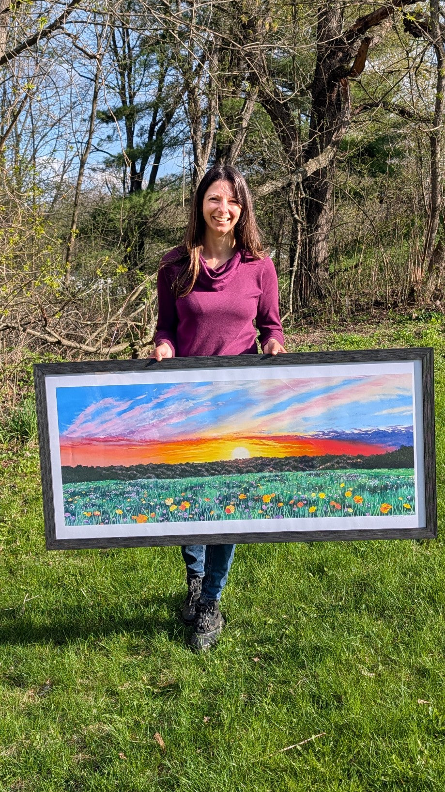 Fire of Summer, VT - Fine Art Print 22x48 in