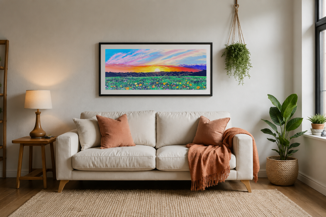 Fire of Summer, VT - Fine Art Print 22x48 in