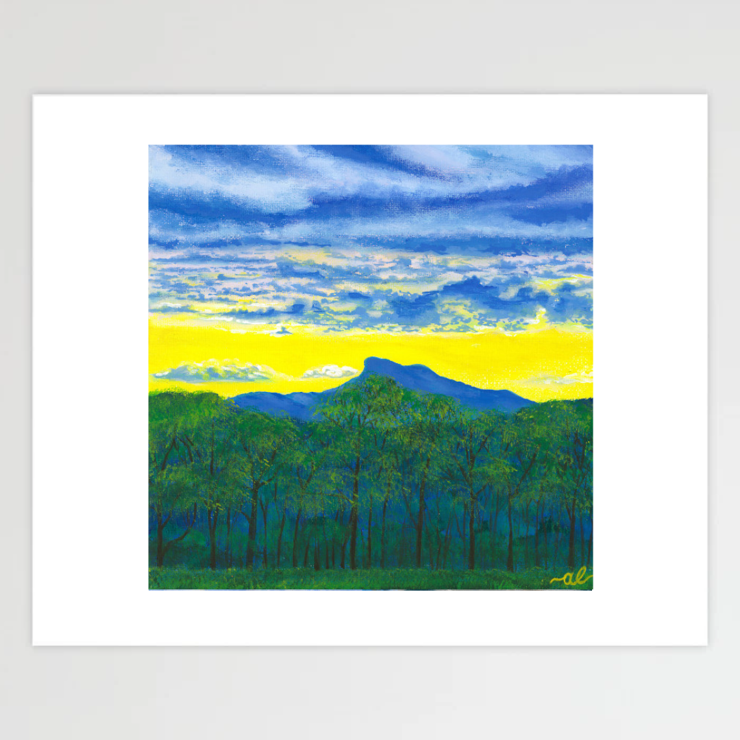 Golden Camels Hump, VT - Fine Art Print 11x14in
