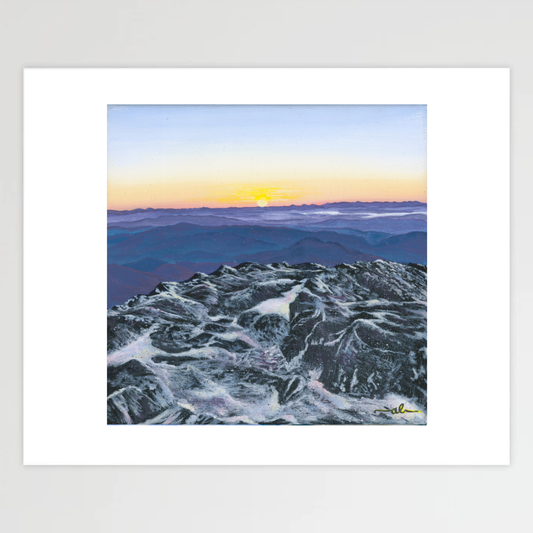 Sunrise from Camels Hump, VT - Fine Art Print 11x14in