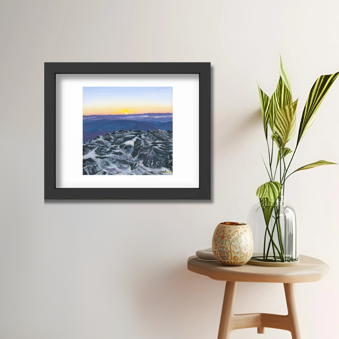 Sunrise from Camels Hump, VT - Fine Art Print 11x14in