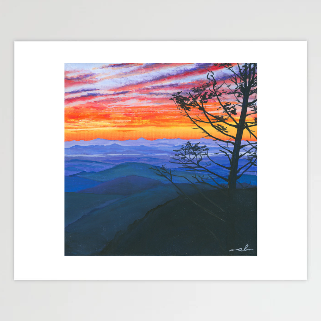 Sunset from Stark’s Nest, VT - Fine Art Print 11x14in