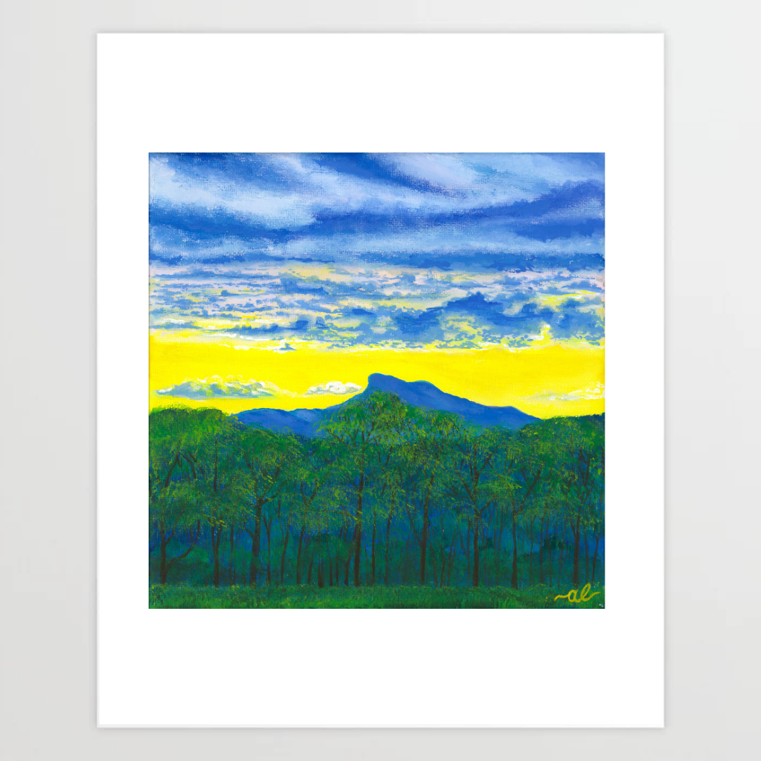 Golden Camels Hump, VT - Fine Art Print 11x14in