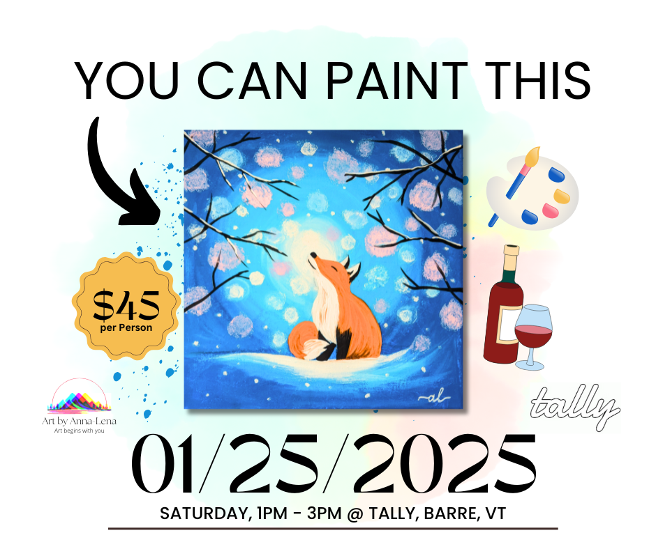 Paint & Sip Event @Tally Bar, Barre on 01/25/2025