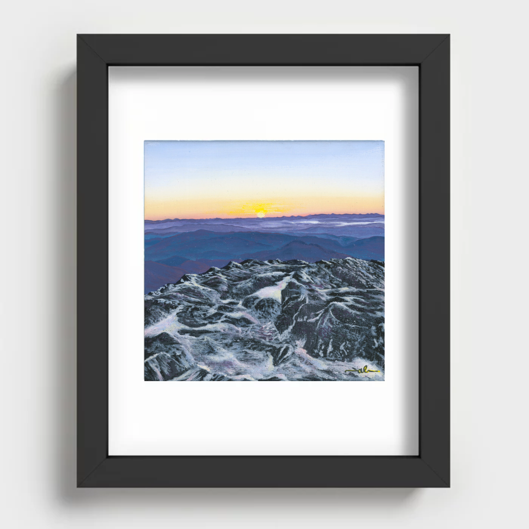 Sunrise from Camels Hump, VT - Fine Art Print 11x14in