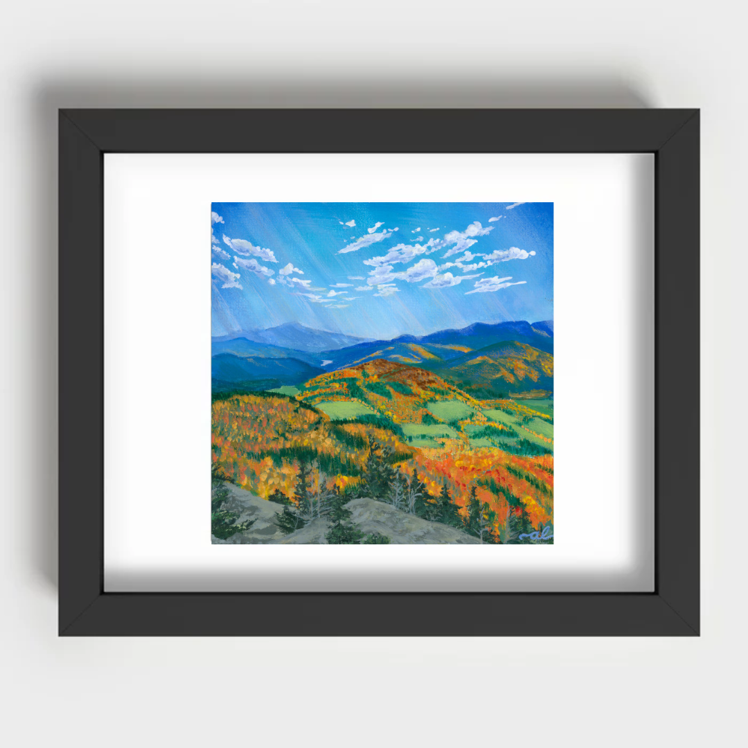Top of Stowe Pinnacle, VT - Fine Art Print 11x14in