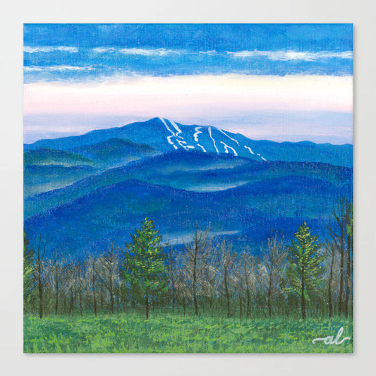View from East Montpelier, VT - Original Painting 8x8in